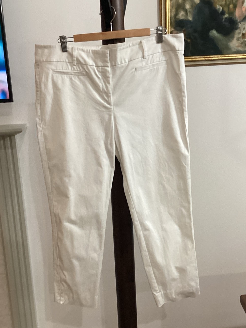 Ann Taylor White Skinny Pants